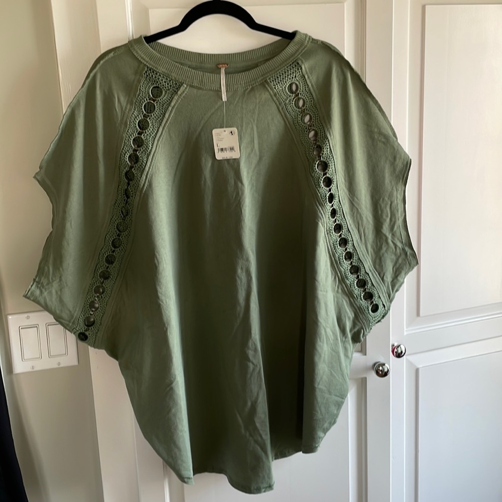 NWT Free People Rough Around the Edges Top